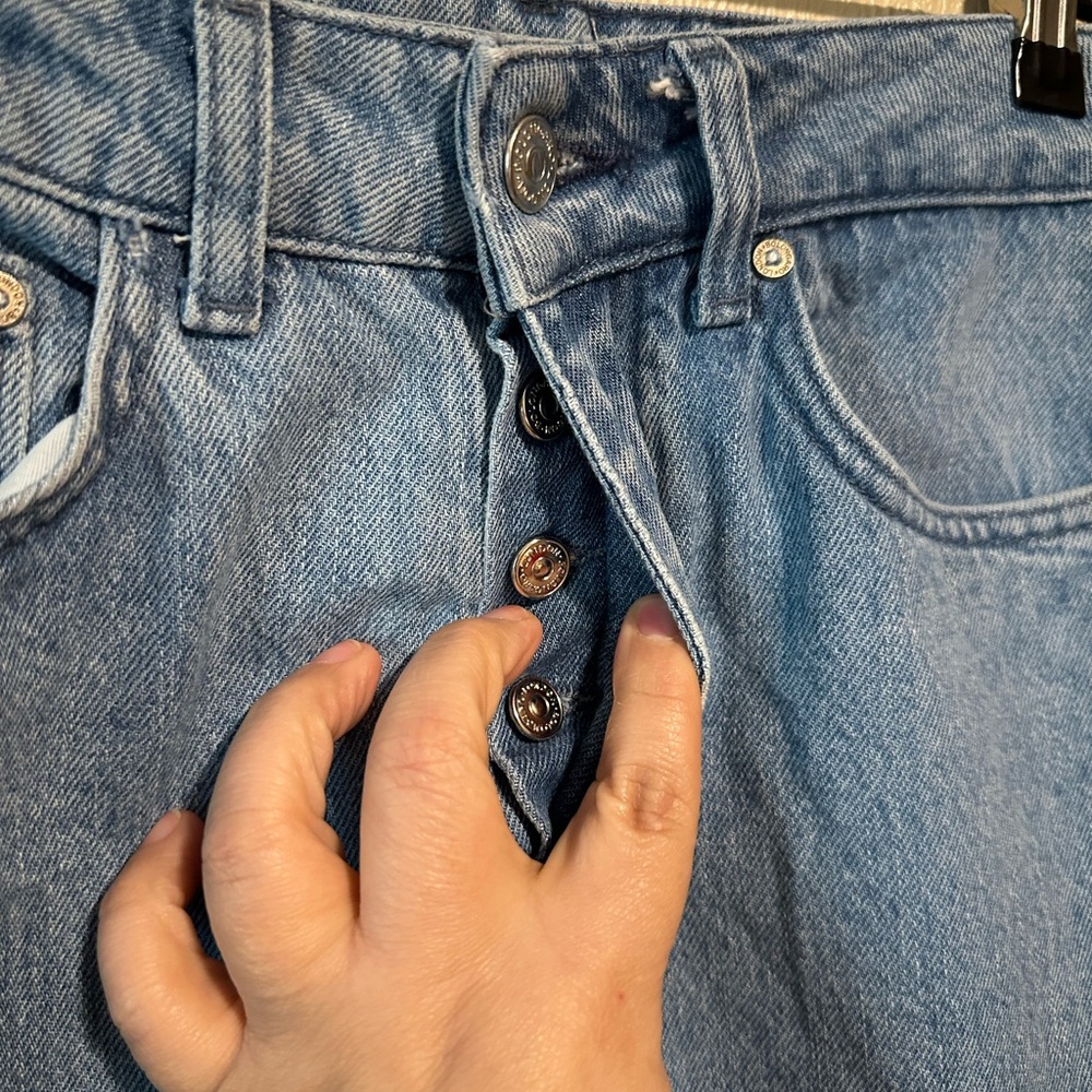 BOLONGARO TREVOR Straight Fit Jeans‎ Size 25 Cotton Button Fly - Picture 3 of 6